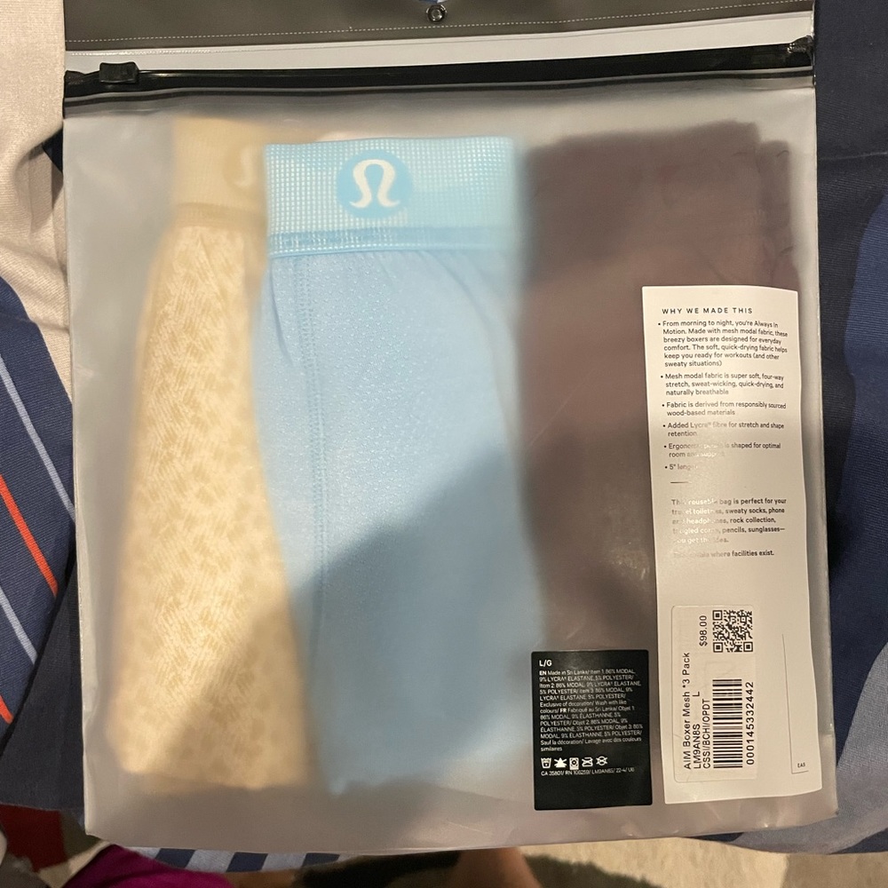 Mens lululemon underwear Large